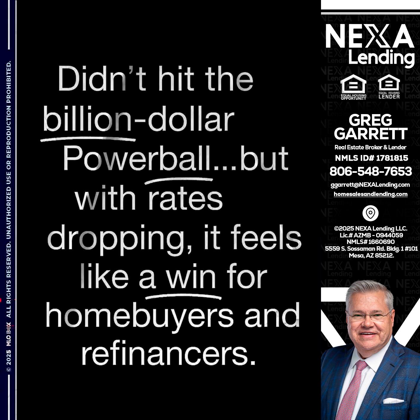DIDNT HIT - Greg Garrett -Real Estate Broker & Lender