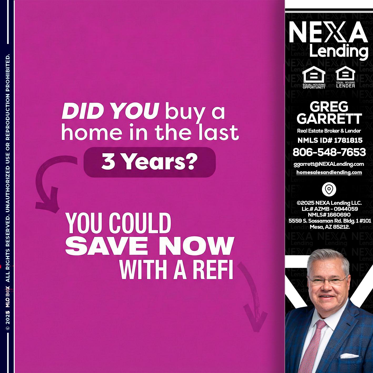 did you - Greg Garrett -Real Estate Broker & Lender