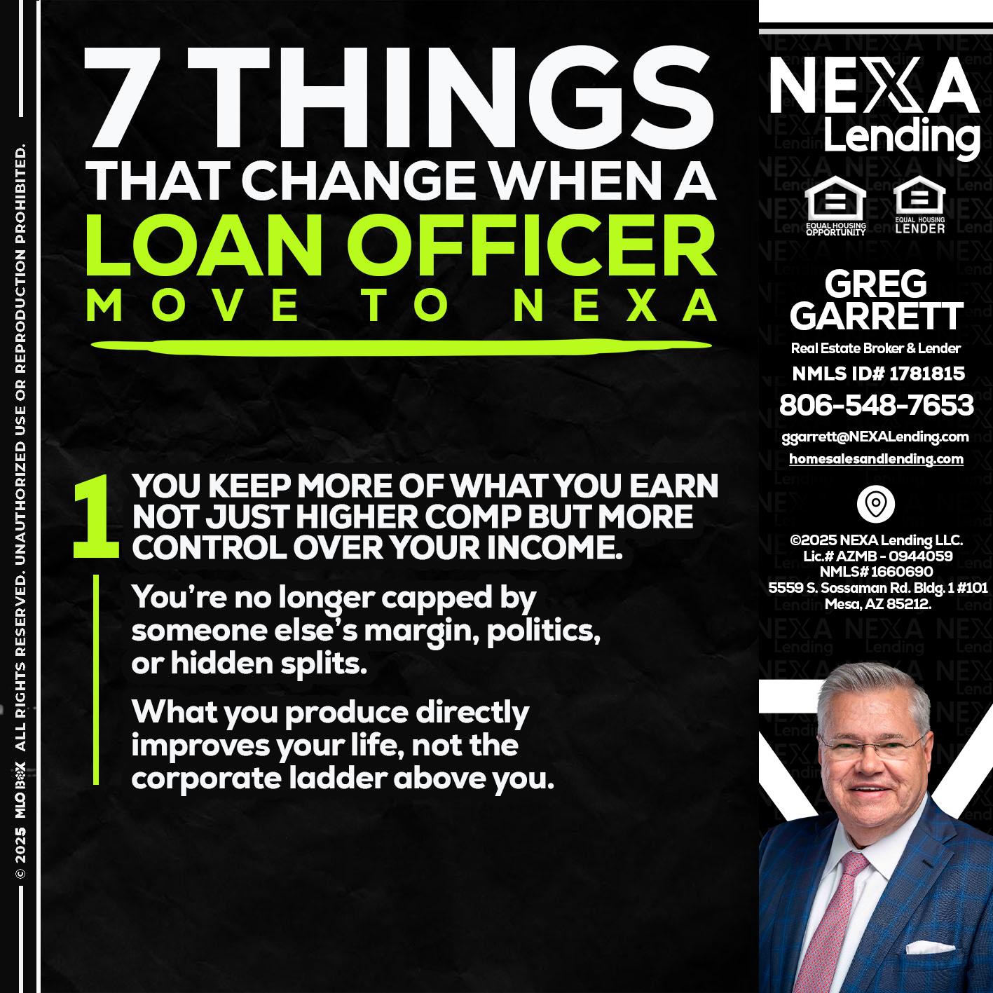 7 THINGS (1) - Greg Garrett -Real Estate Broker & Lender