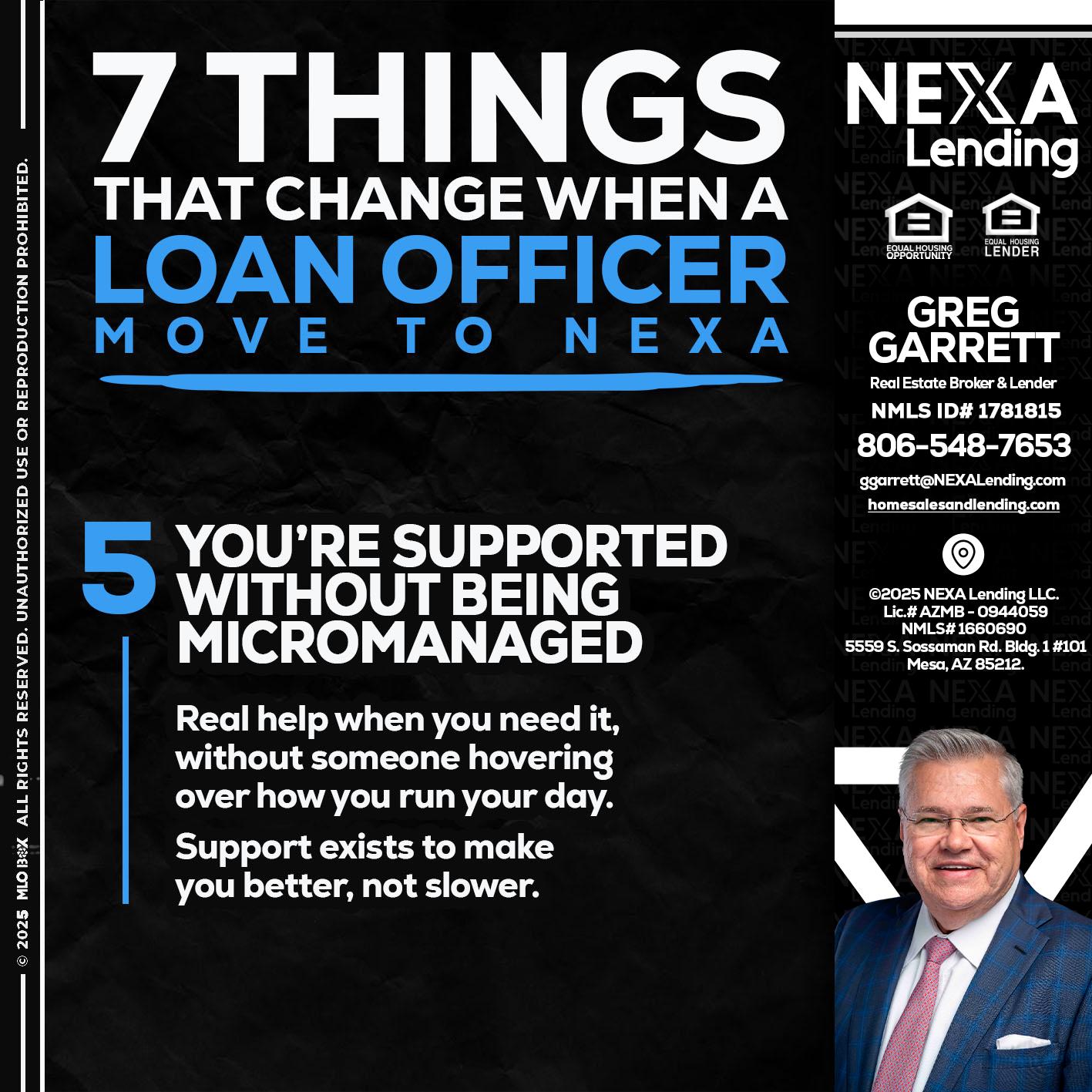 7 THINGS (5) - Greg Garrett -Real Estate Broker & Lender