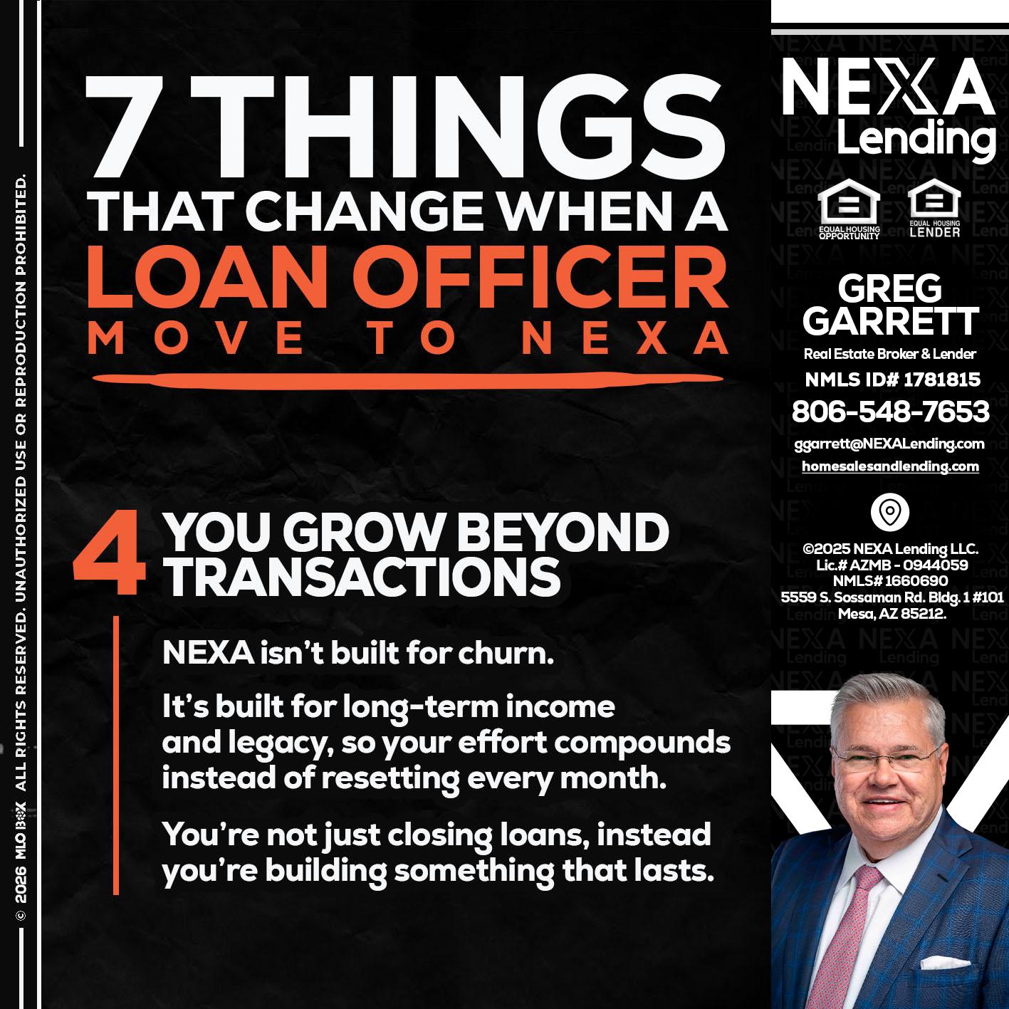 7 THINGS (4) - Greg Garrett -Real Estate Broker & Lender