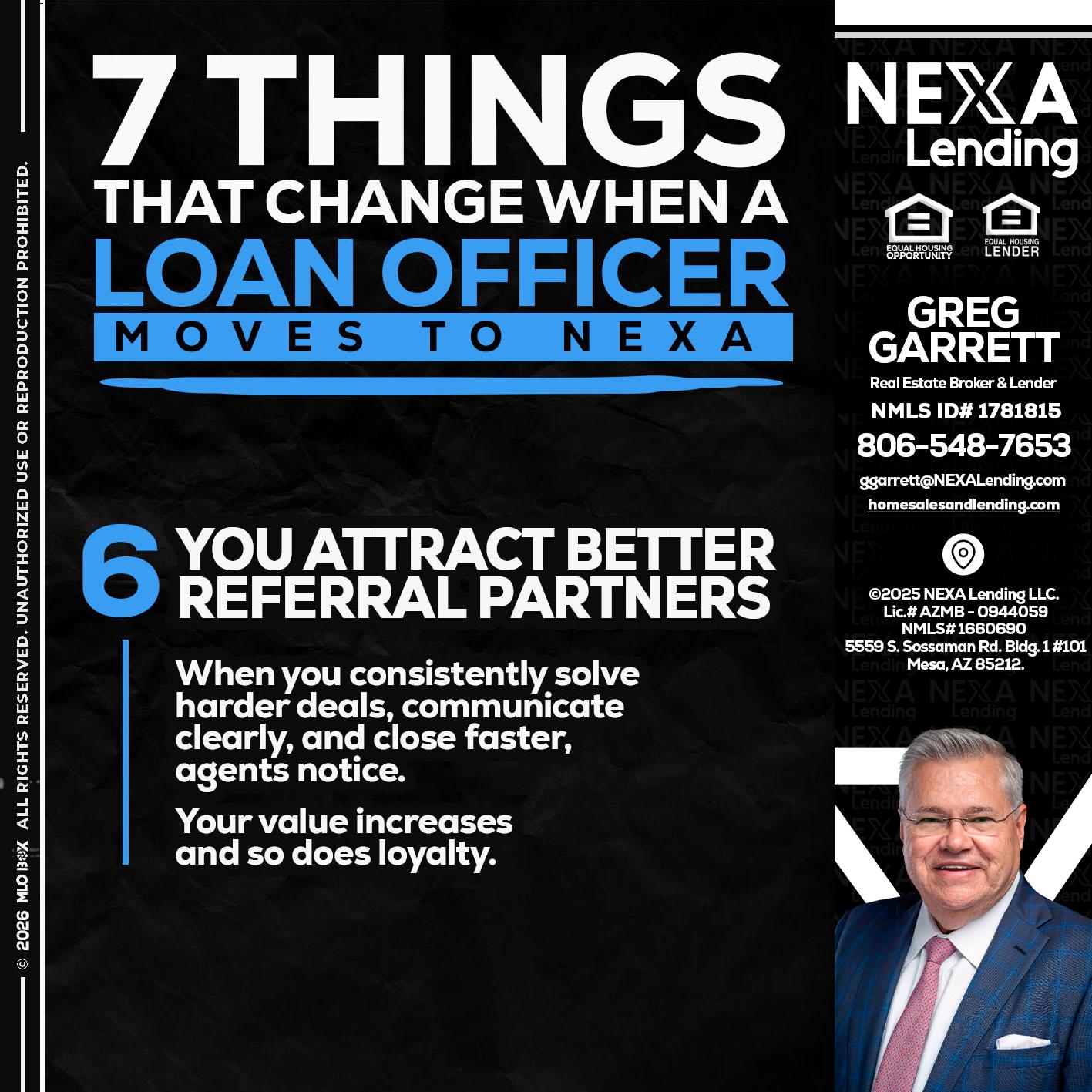 7 THINGS (6) - Greg Garrett -Real Estate Broker & Lender