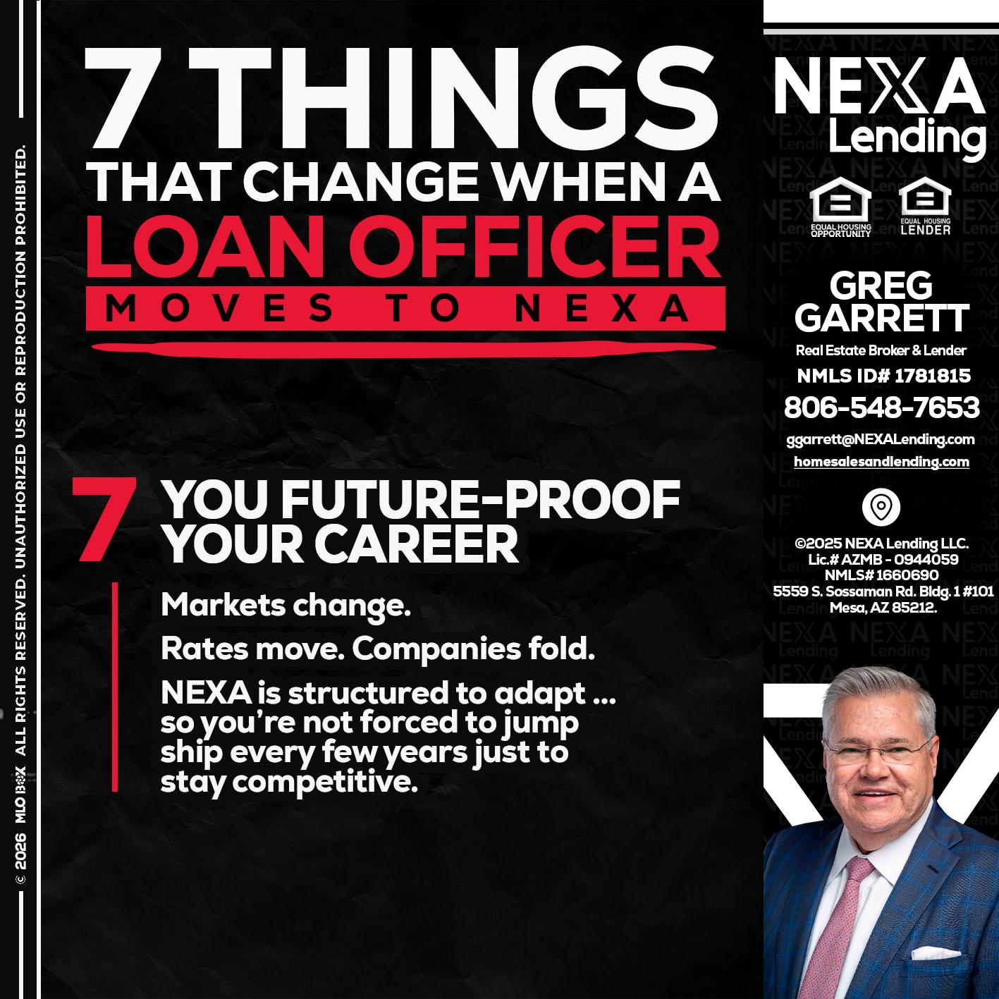 7 THINGS (7) - Greg Garrett -Real Estate Broker & Lender