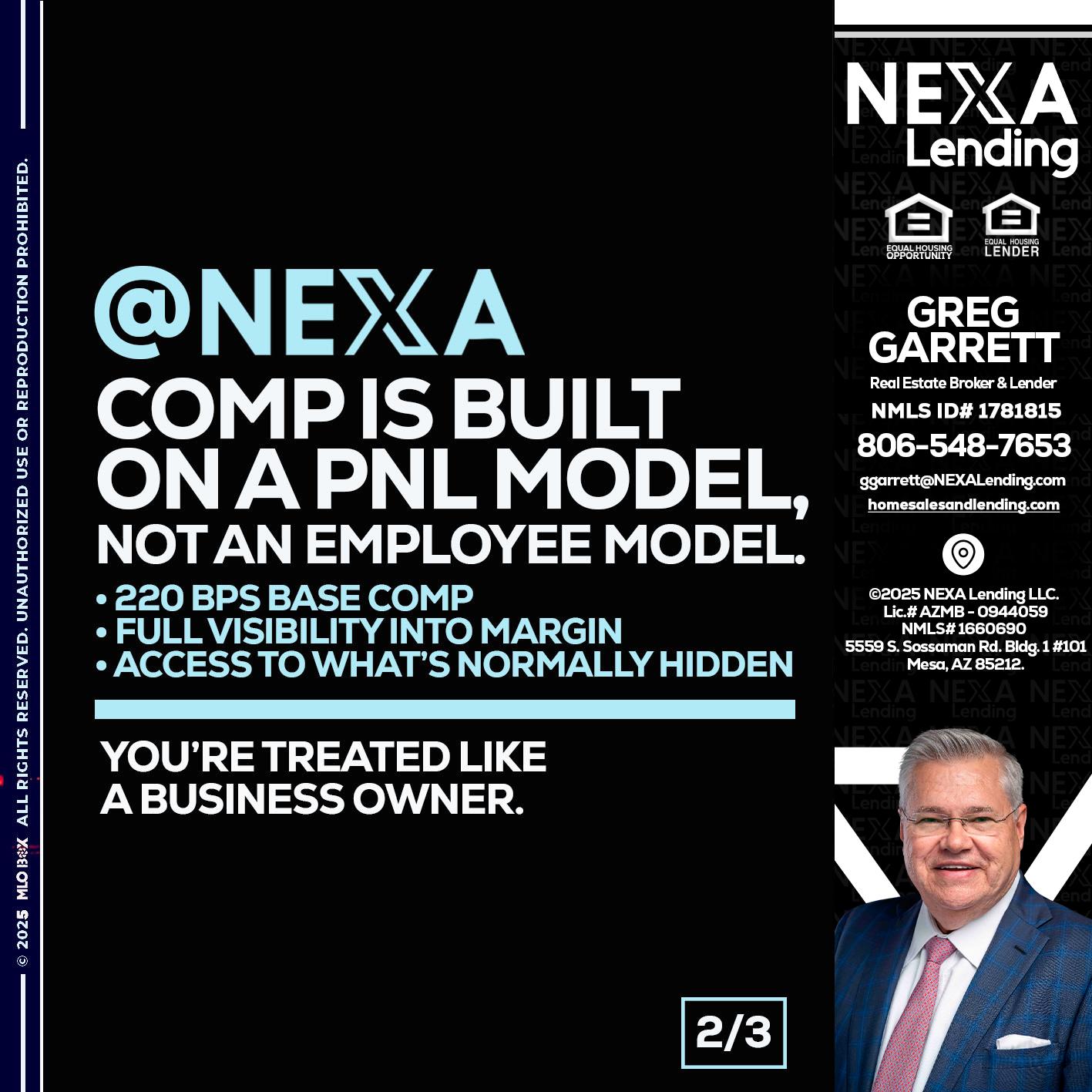 2 OF 3 - Greg Garrett -Real Estate Broker & Lender