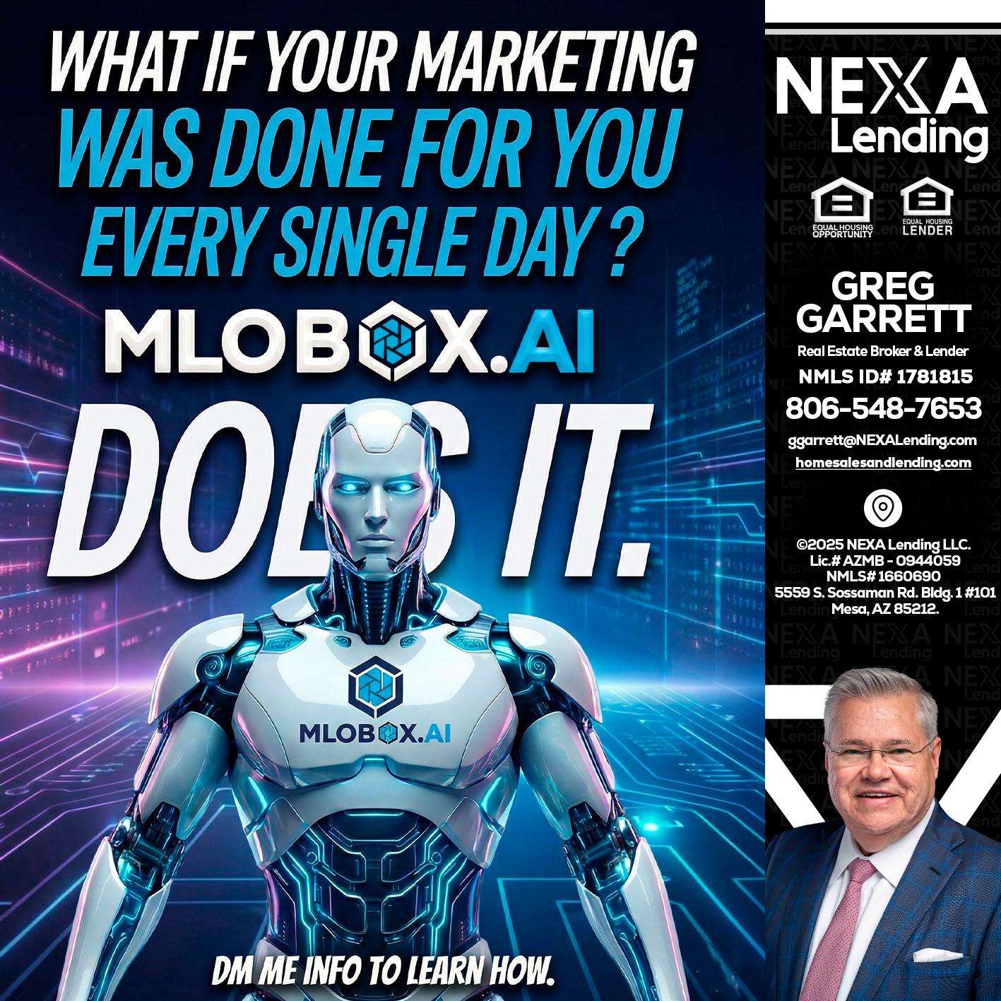DOES IT - Greg Garrett -Real Estate Broker & Lender