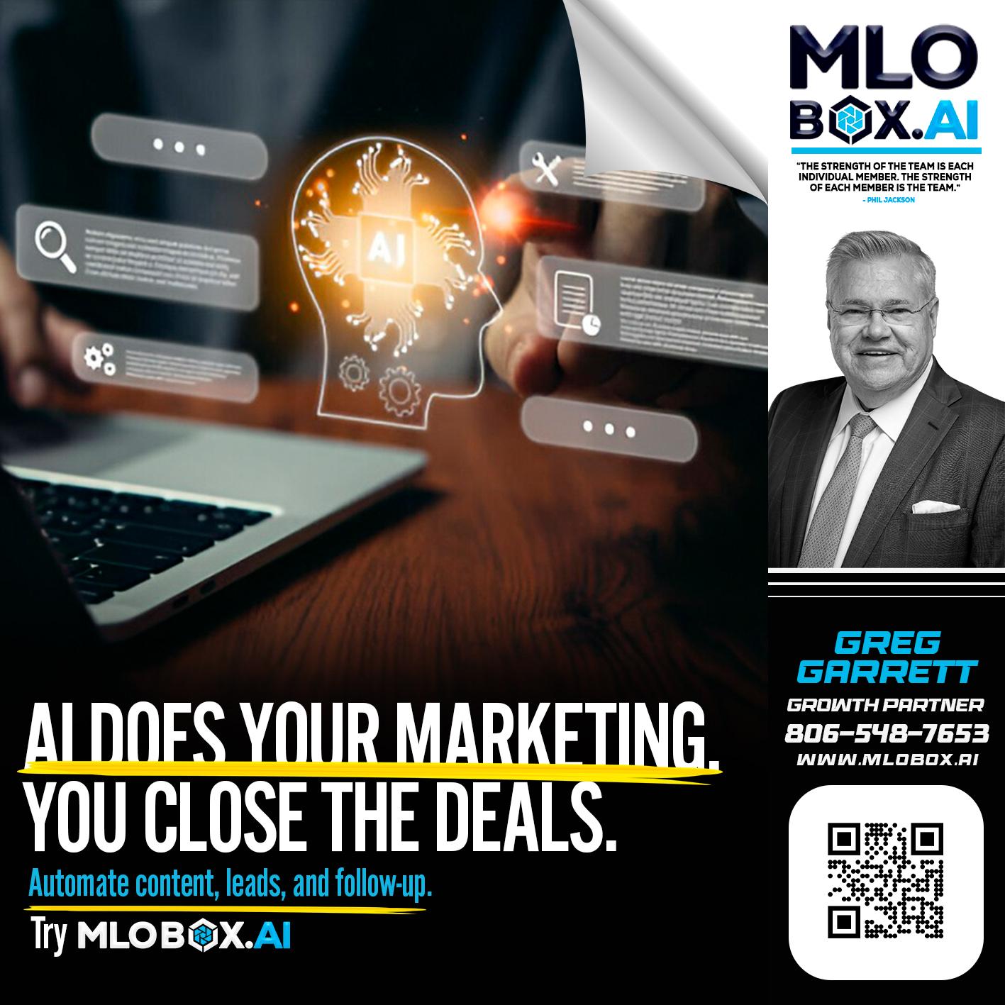 AI DOES - Greg Garrett -Real Estate Broker & Lender