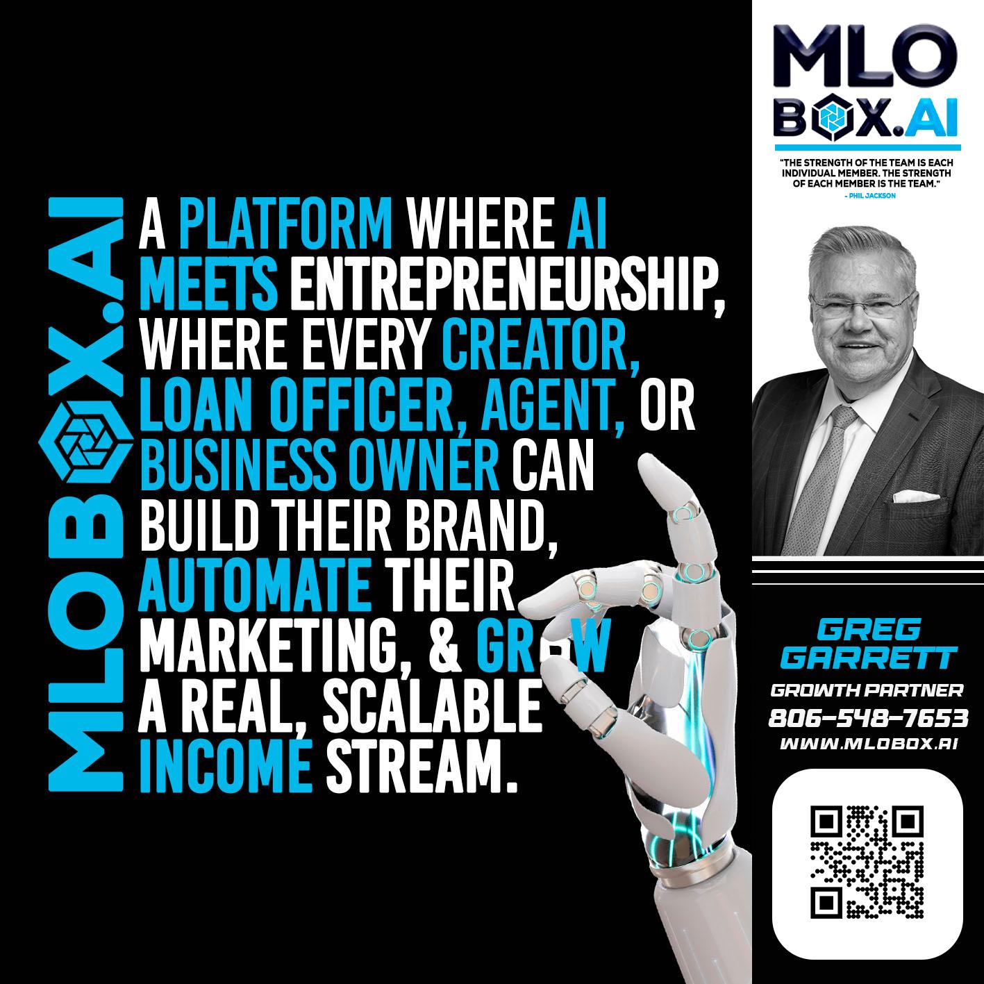 A PLATFORM - Greg Garrett -Real Estate Broker & Lender