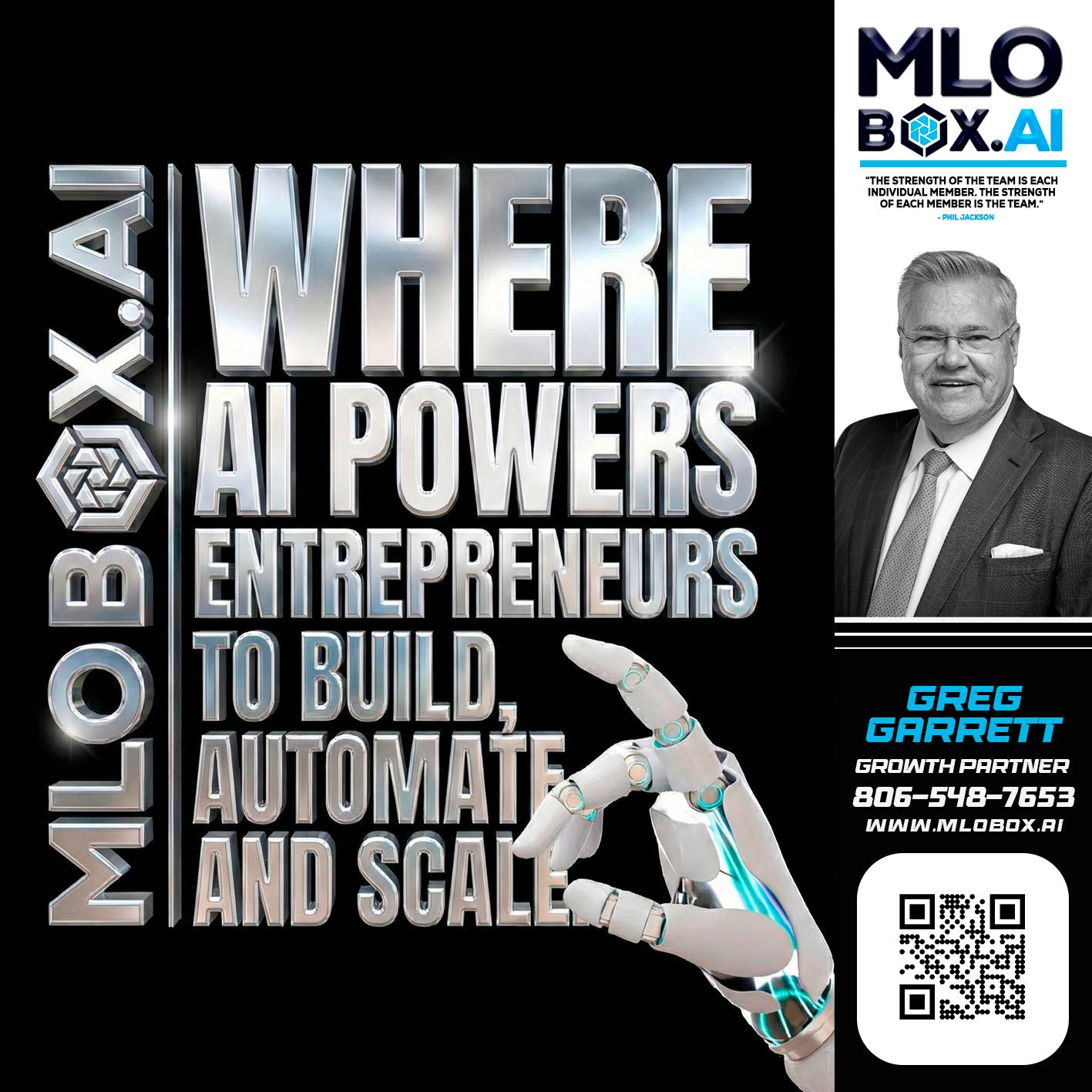 WHERE AI POWERS - Greg Garrett -Real Estate Broker & Lender