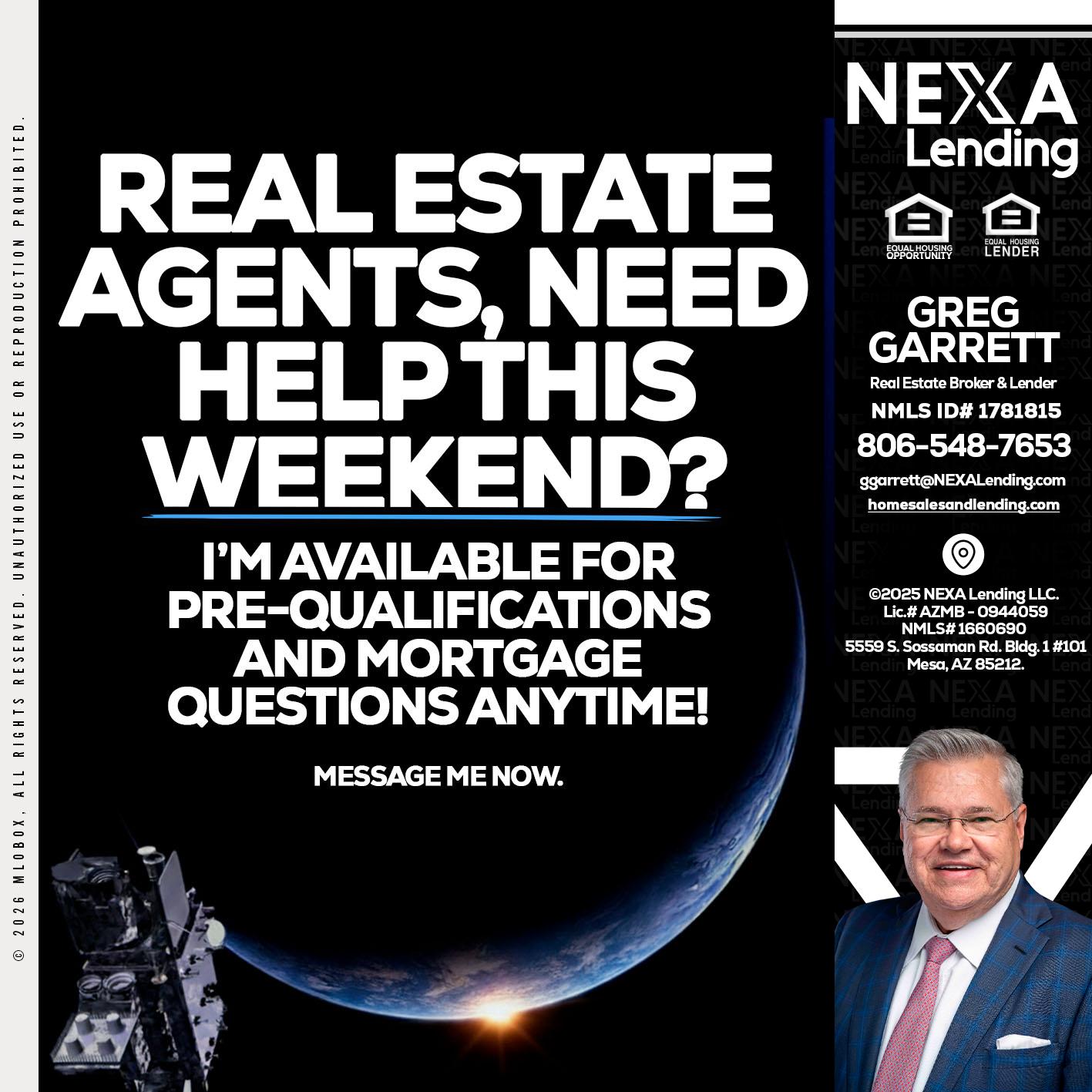 REAL ESTATE AGENTS - Greg Garrett -Real Estate Broker & Lender