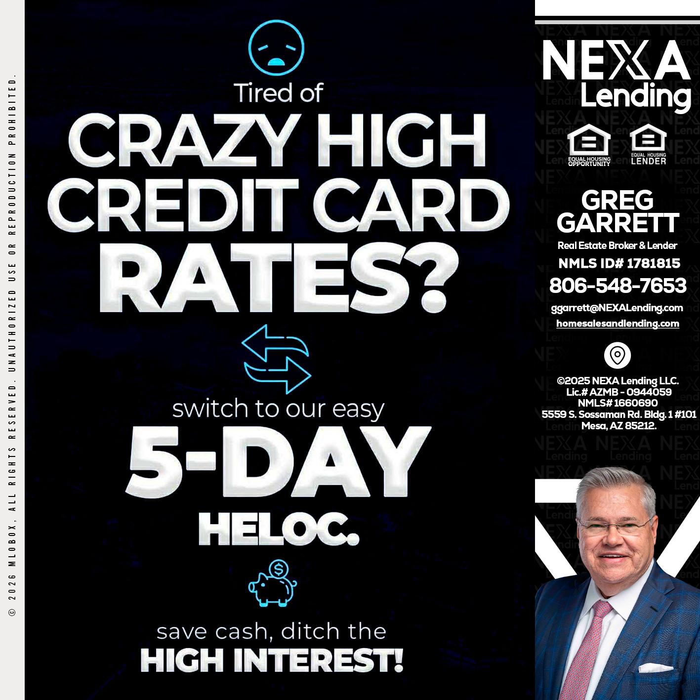 CRAZY HIGH - Greg Garrett -Real Estate Broker & Lender