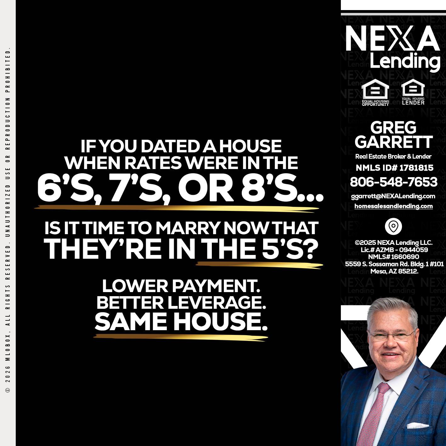 if you dated a house - Greg Garrett -Real Estate Broker & Lender