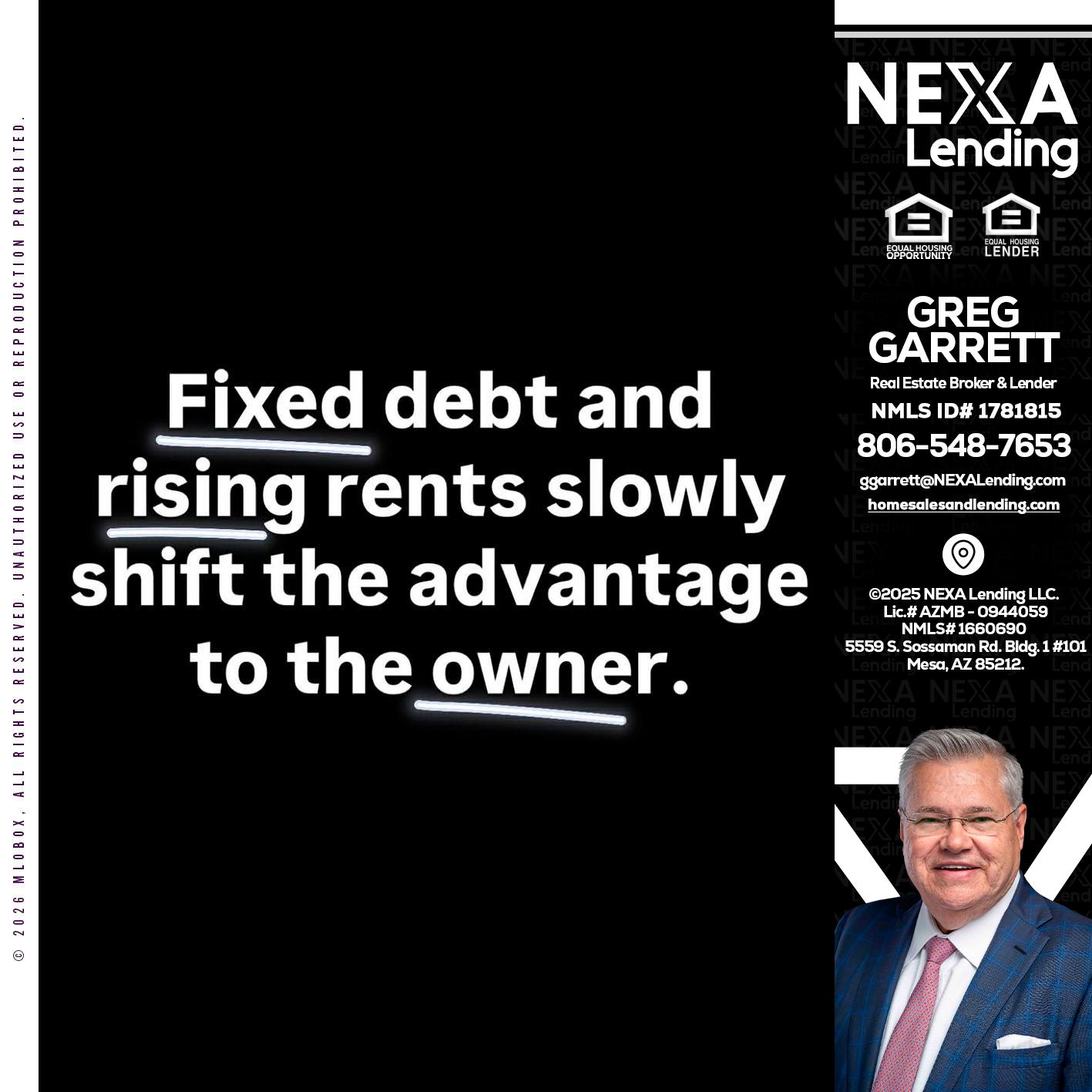 FIXED DEBT - Greg Garrett -Real Estate Broker & Lender