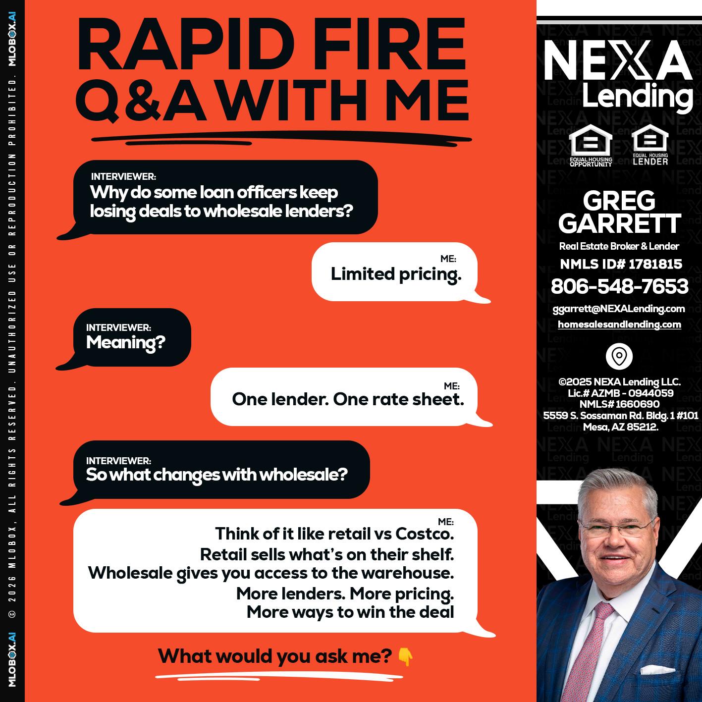 Q&A - Greg Garrett -Real Estate Broker & Lender