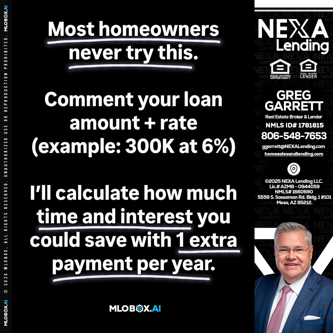 most owners - Greg Garrett -Real Estate Broker & Lender