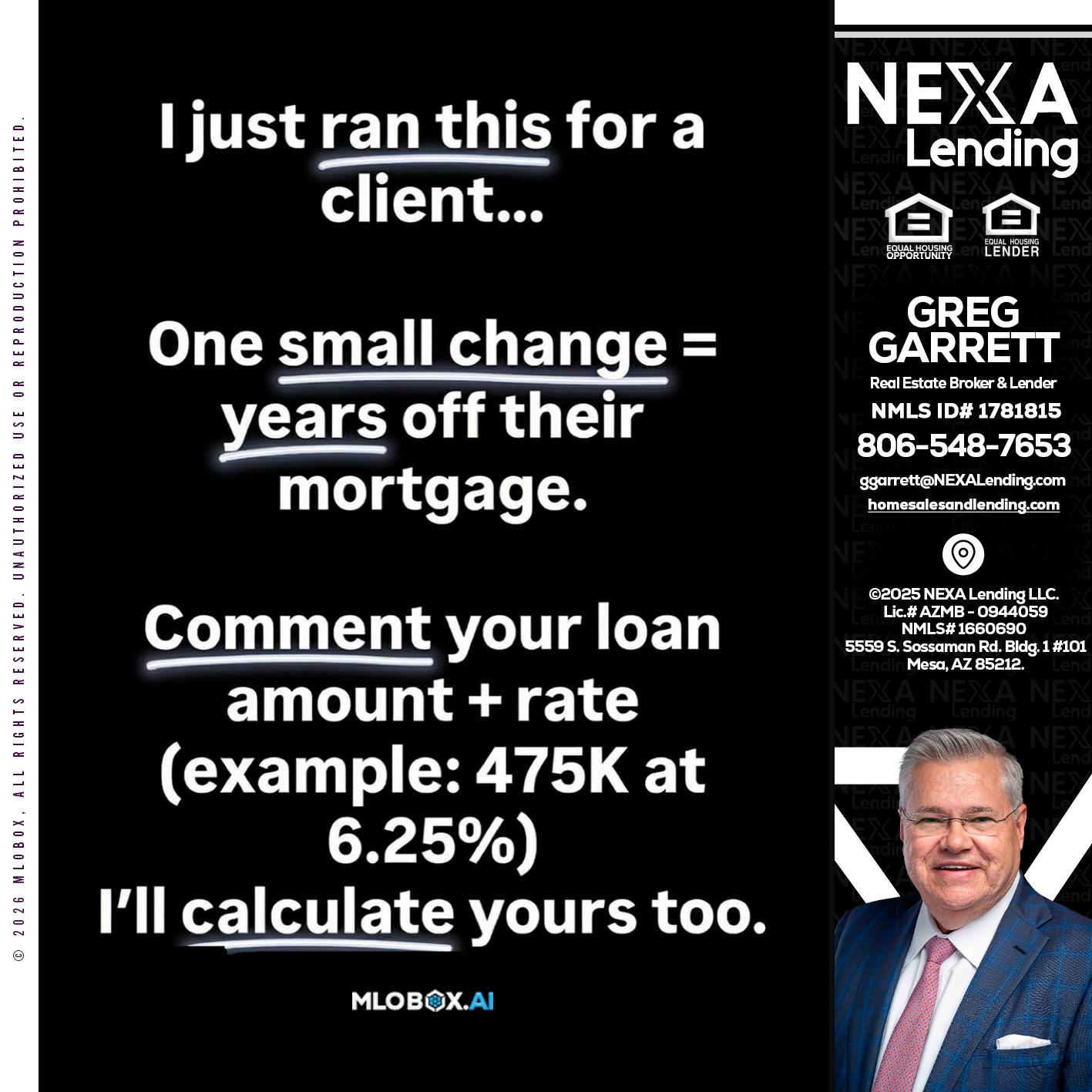 I JUST RAN - Greg Garrett -Real Estate Broker & Lender