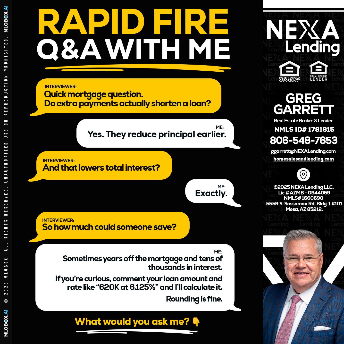 RAPID FIRE QA - Greg Garrett -Real Estate Broker & Lender