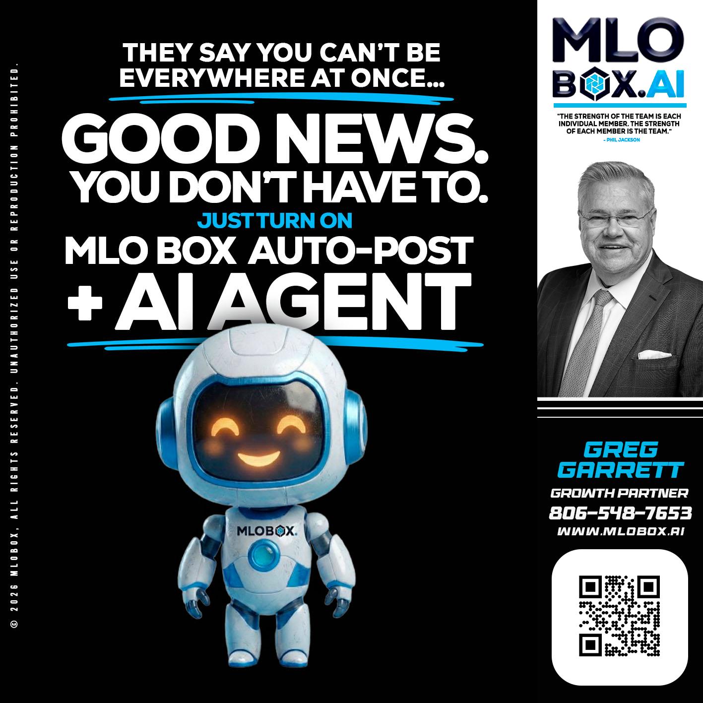 GOOD NEWS - Greg Garrett -Real Estate Broker & Lender