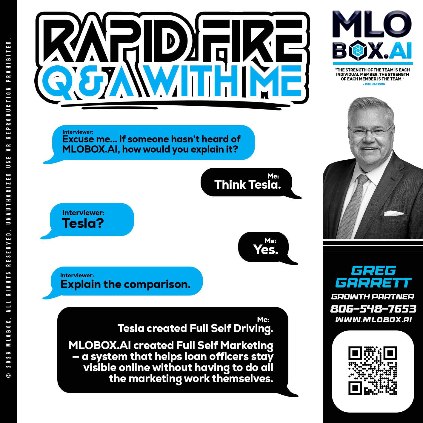 RAPID FIRE Q&A - Greg Garrett -Real Estate Broker & Lender