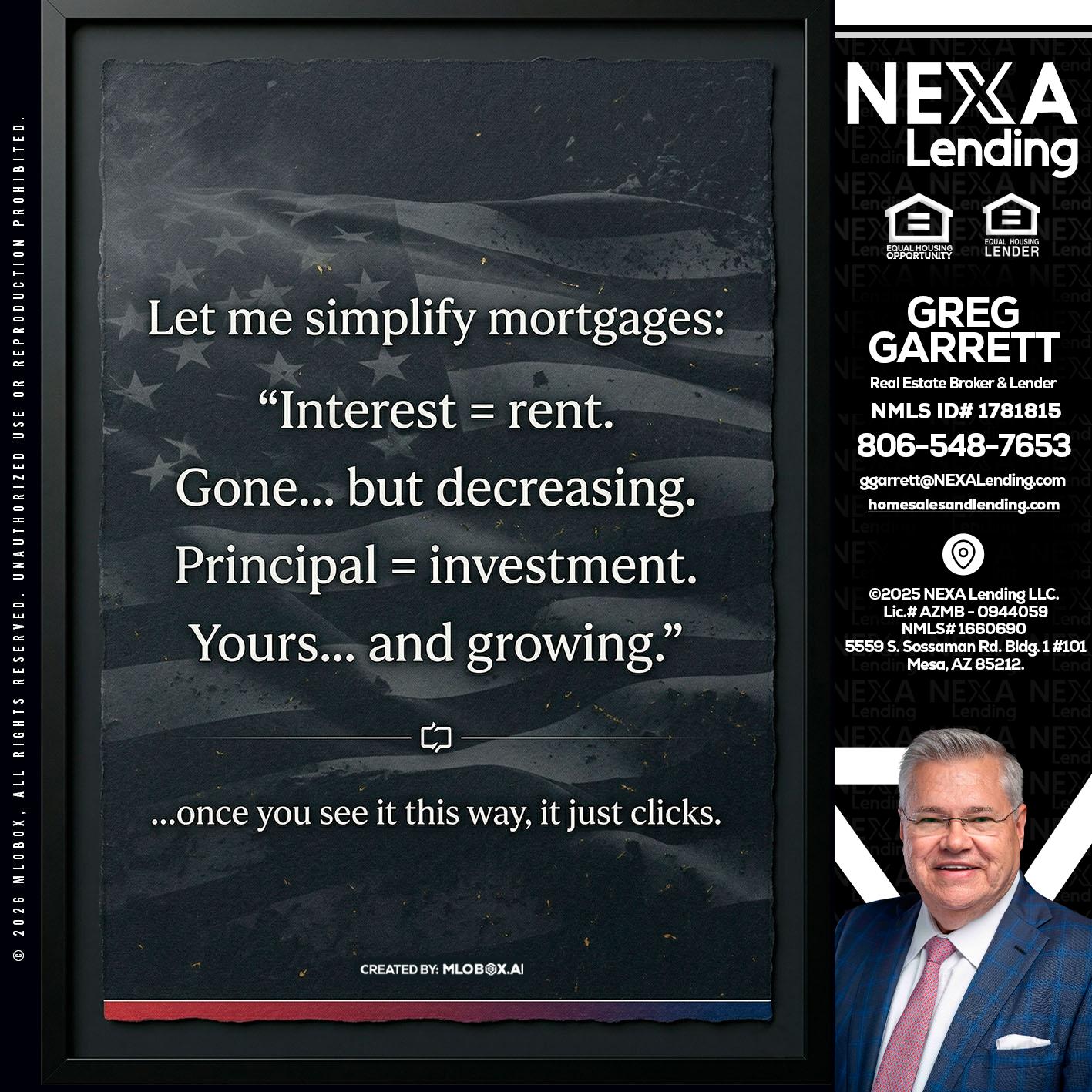LET ME SIMPLIFY - Greg Garrett -Real Estate Broker & Lender