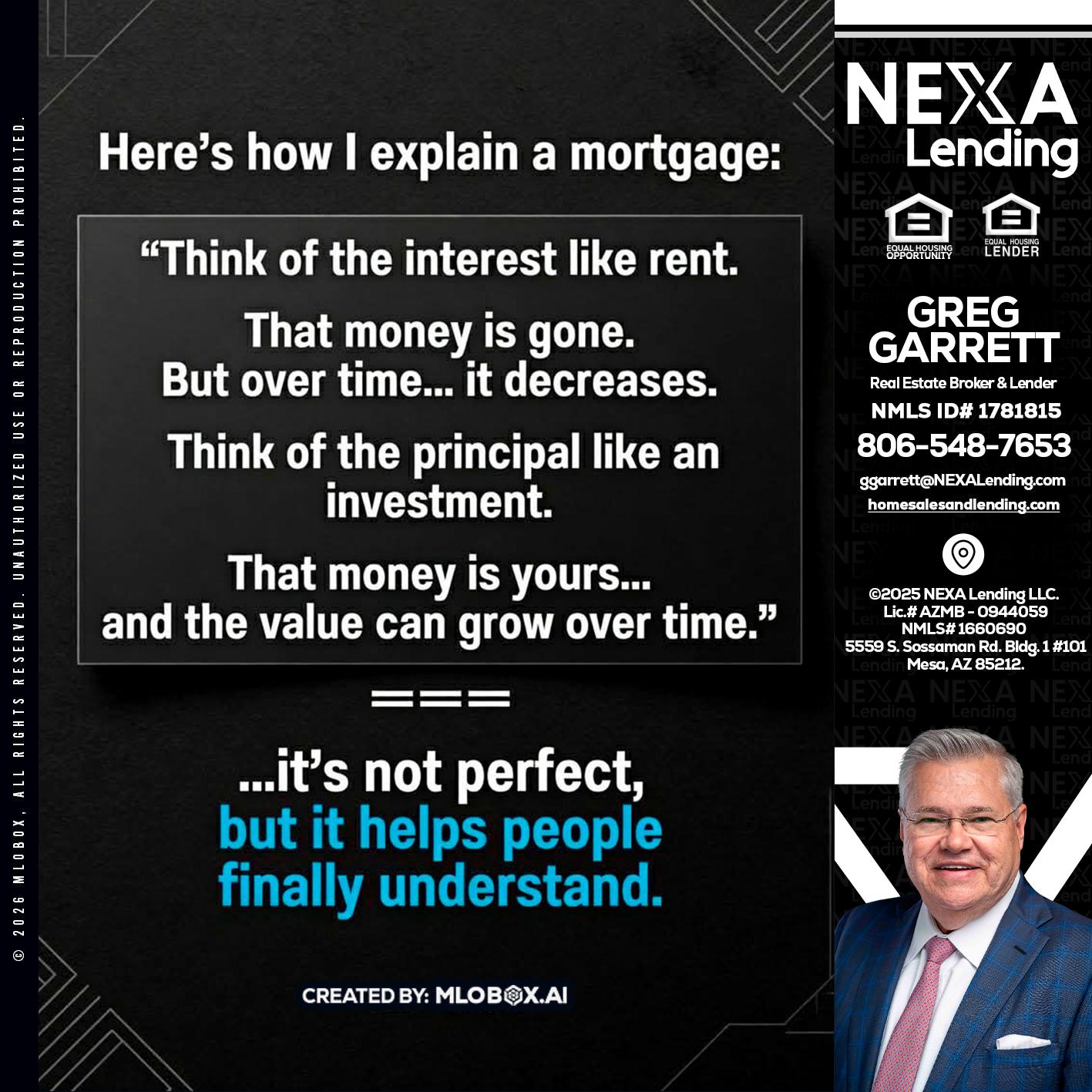 HERES NOW - Greg Garrett -Real Estate Broker & Lender