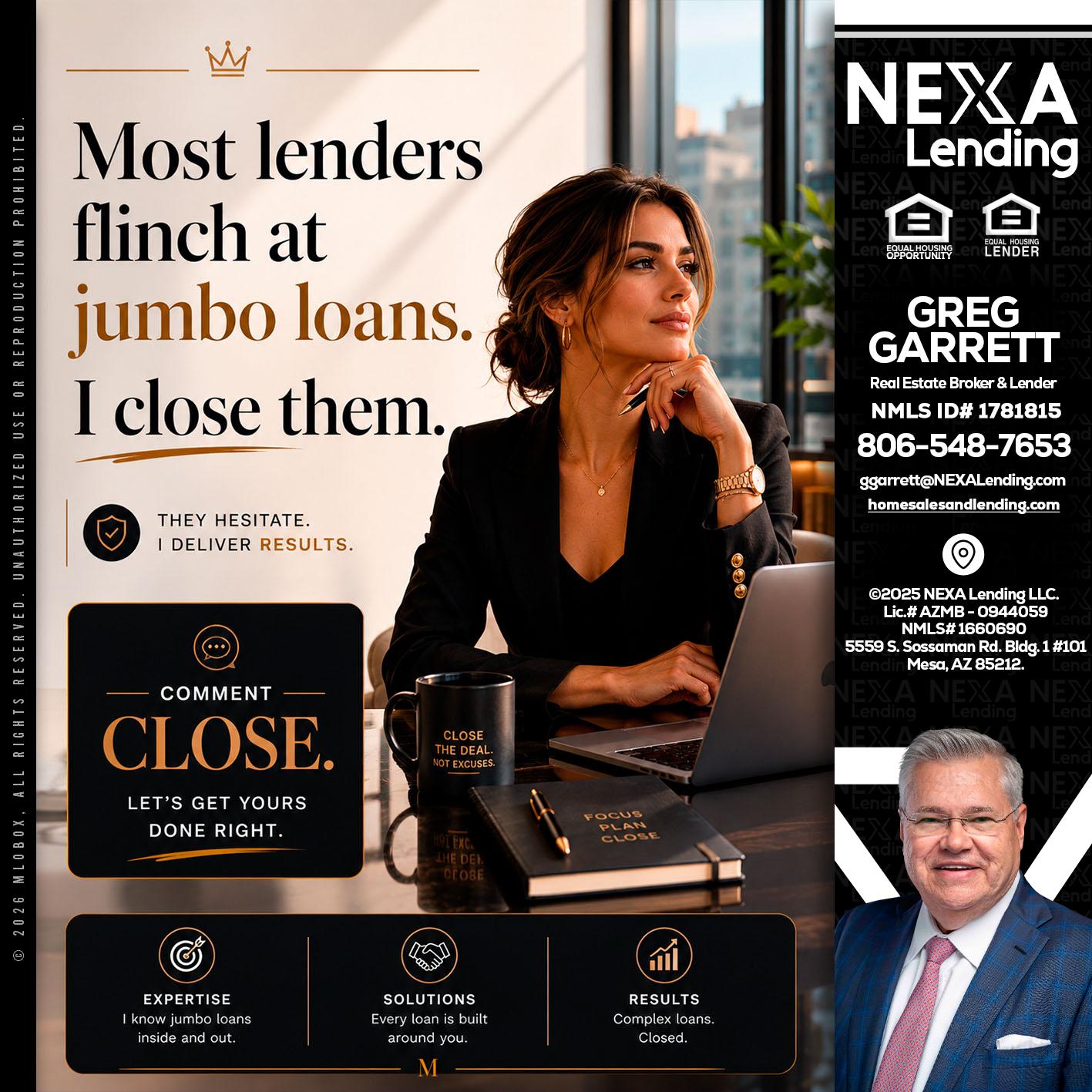 most lenders - Greg Garrett -Real Estate Broker & Lender