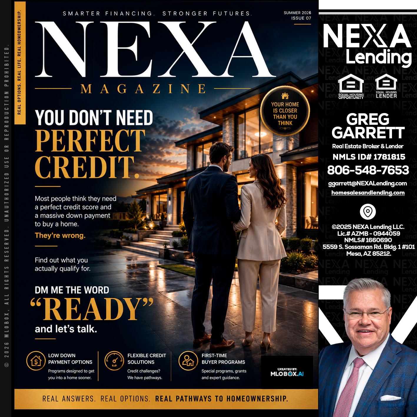 NEXA MAGAZINE - Greg Garrett -Real Estate Broker & Lender